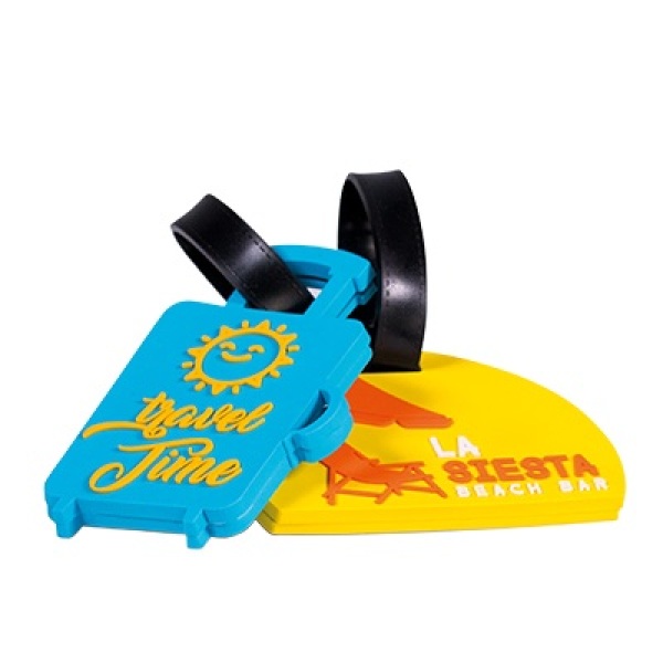 Bagagelabel in eigen vorm 